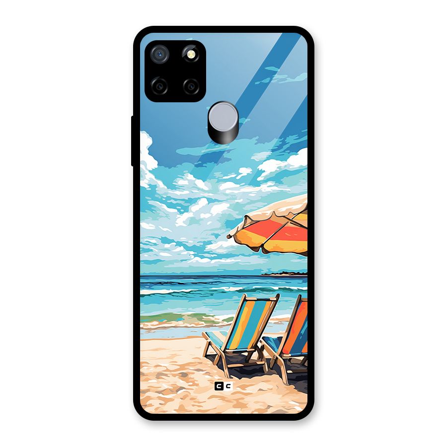 Sunny Beach Glass Back Case for Realme C12