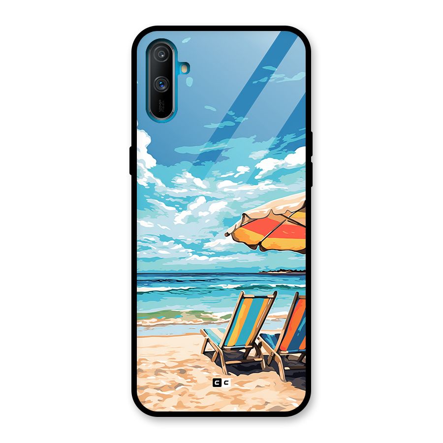Sunny Beach Glass Back Case for Realme C3