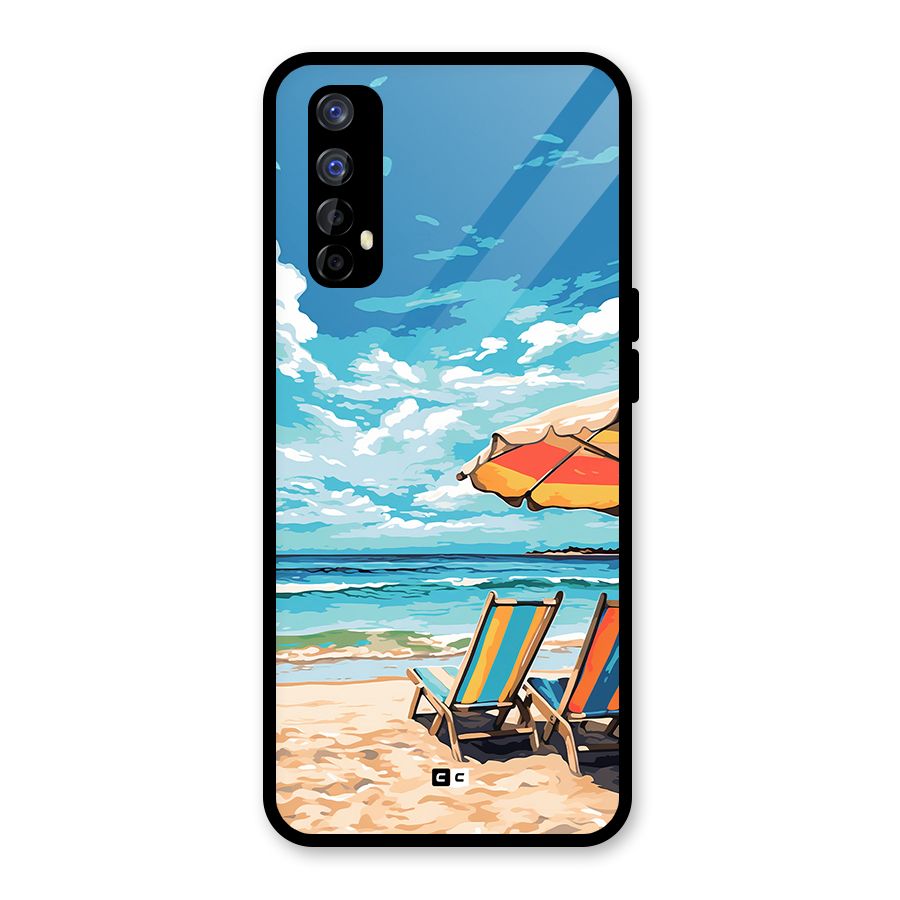 Sunny Beach Glass Back Case for Realme Narzo 20 Pro