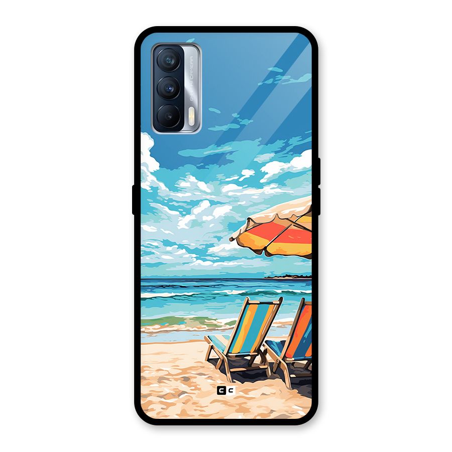 Sunny Beach Glass Back Case for Realme X7