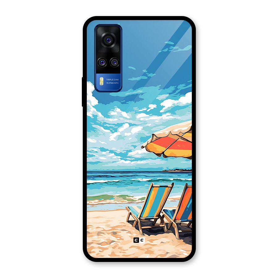Sunny Beach Glass Back Case for Vivo Y31