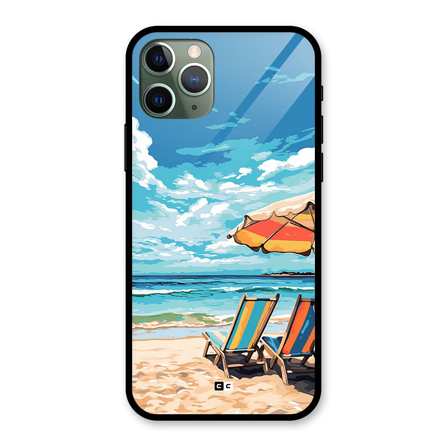Sunny Beach Glass Back Case for iPhone 11 Pro