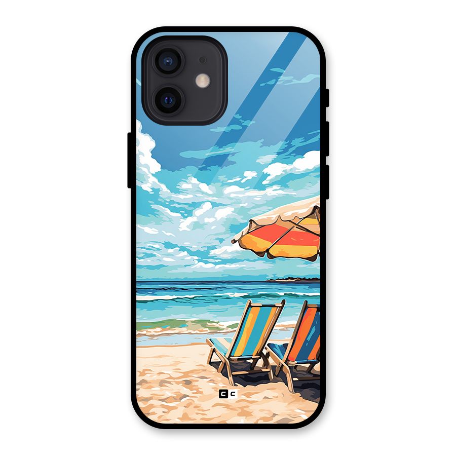 Sunny Beach Glass Back Case for iPhone 12