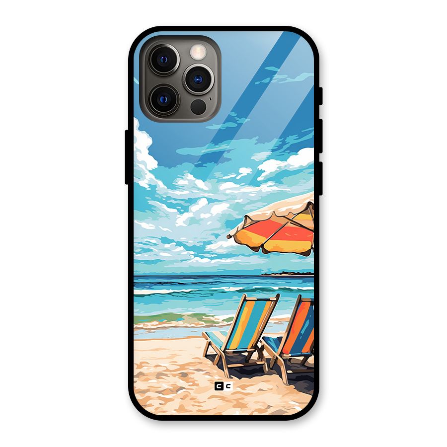 Sunny Beach Glass Back Case for iPhone 12 Pro