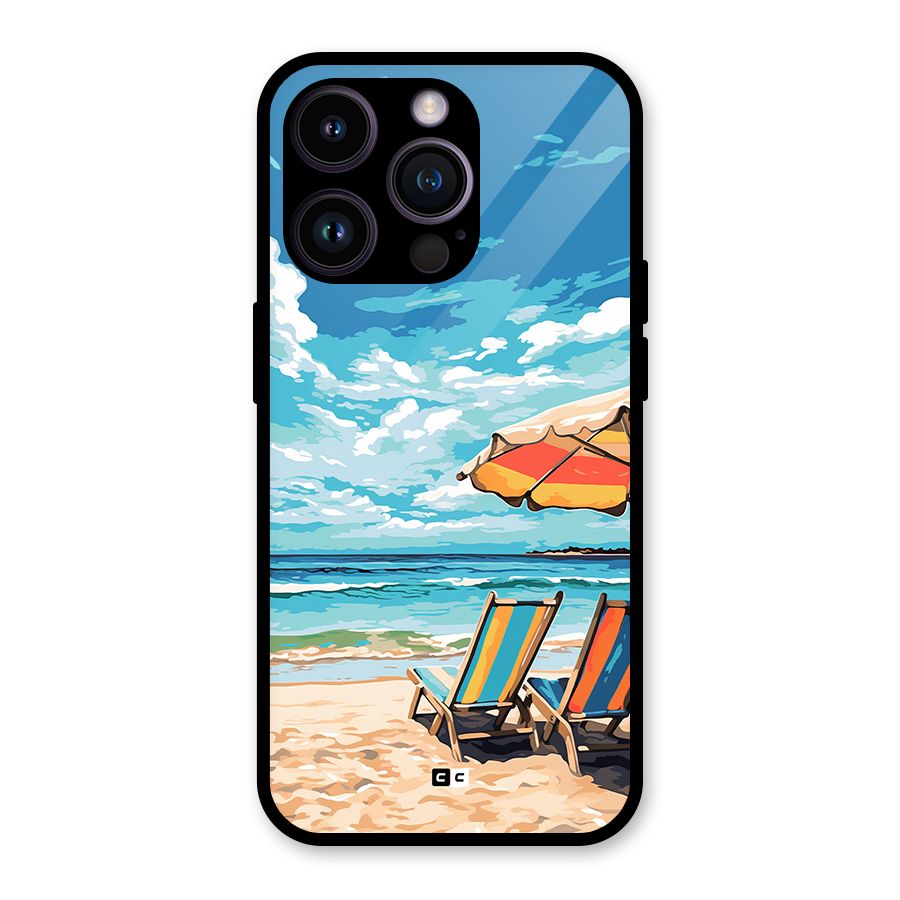 Sunny Beach Glass Back Case for iPhone 14 Pro