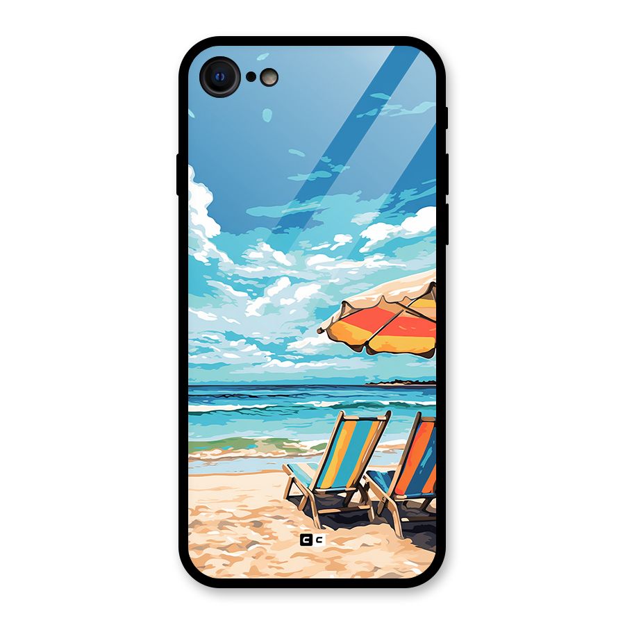 Sunny Beach Glass Back Case for iPhone 7