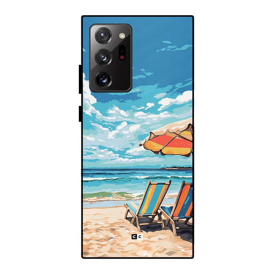 Sunny Beach Metal Back Case for Galaxy Note 20 Ultra 5G