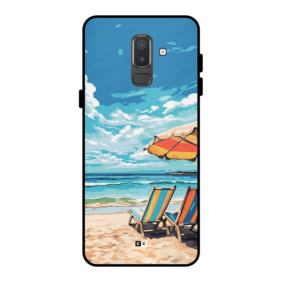 Sunny Beach Metal Back Case for Galaxy On8 (2018)