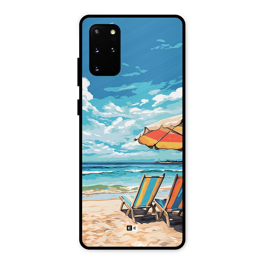 Sunny Beach Metal Back Case for Galaxy S20 Plus