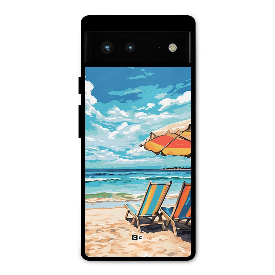 Sunny Beach Metal Back Case for Google Pixel 6