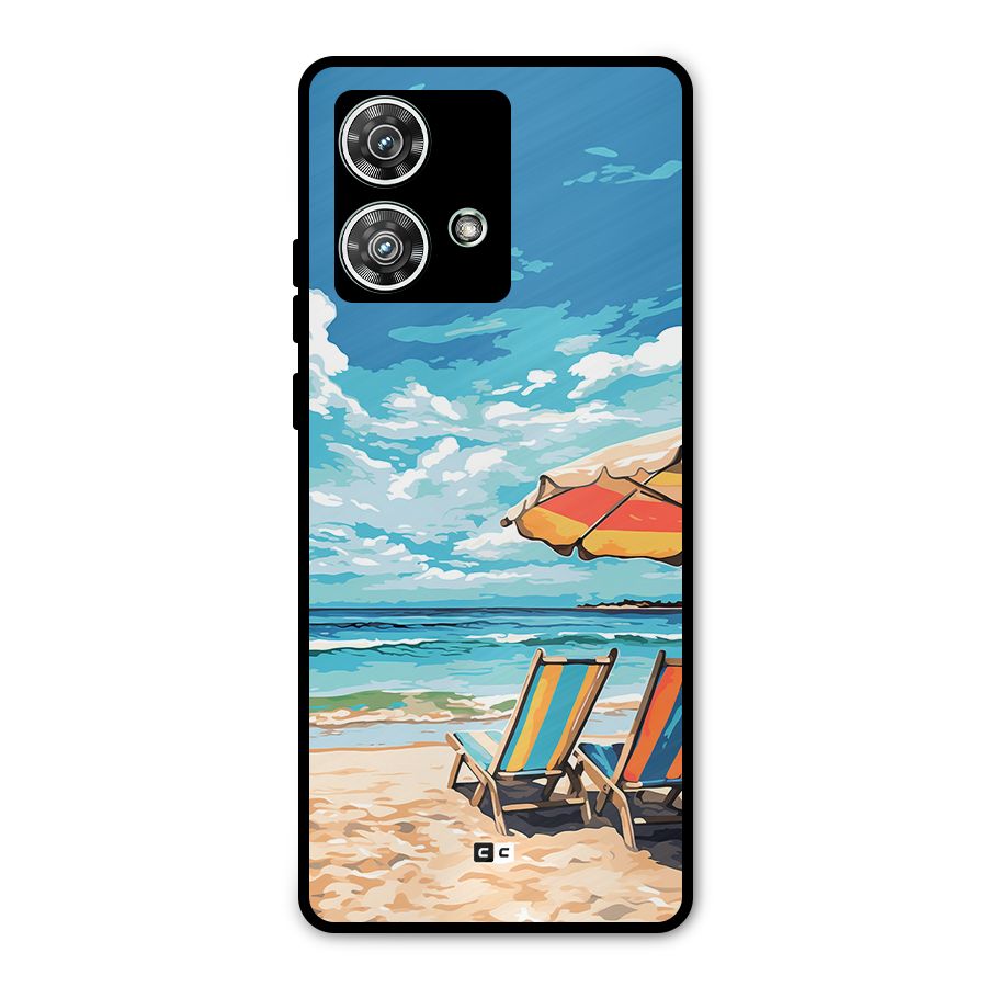 Sunny Beach Metal Back Case for Motorola Edge 40 Neo