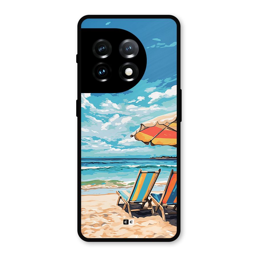 Sunny Beach Metal Back Case for OnePlus 11