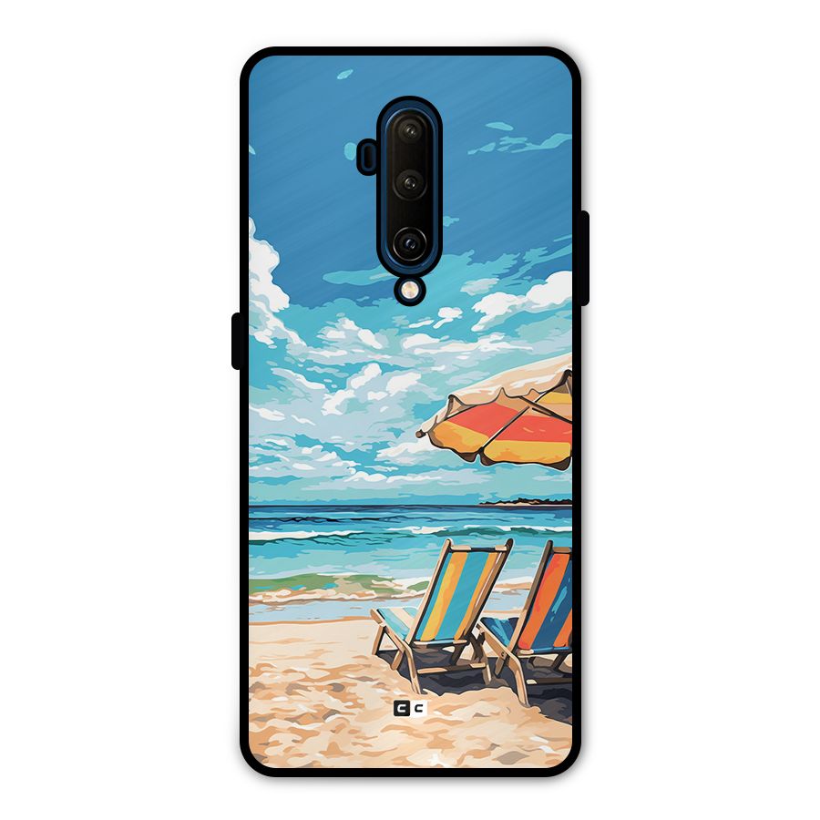 Sunny Beach Metal Back Case for OnePlus 7T Pro