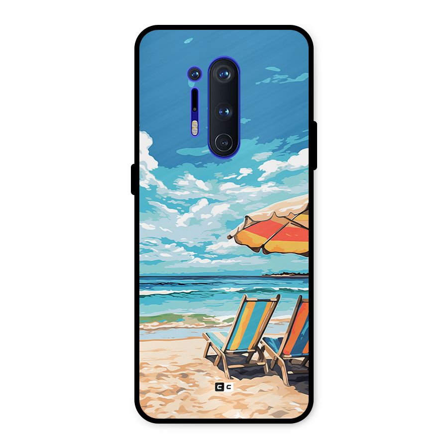 Sunny Beach Metal Back Case for OnePlus 8 Pro