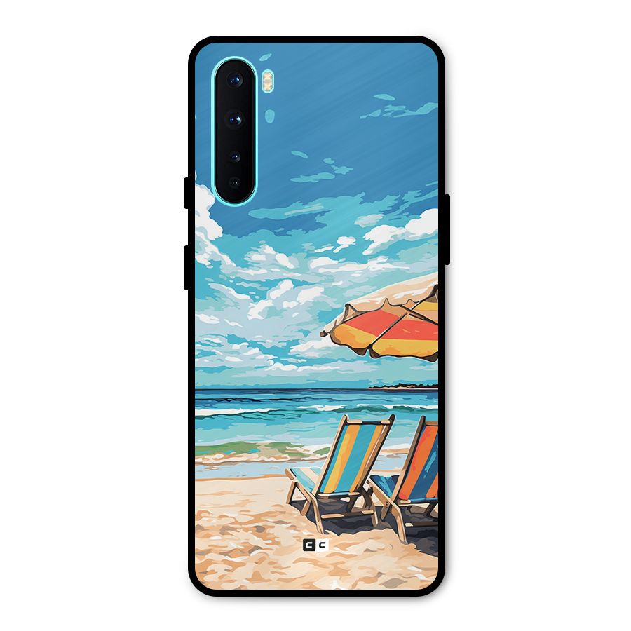 Sunny Beach Metal Back Case for OnePlus Nord