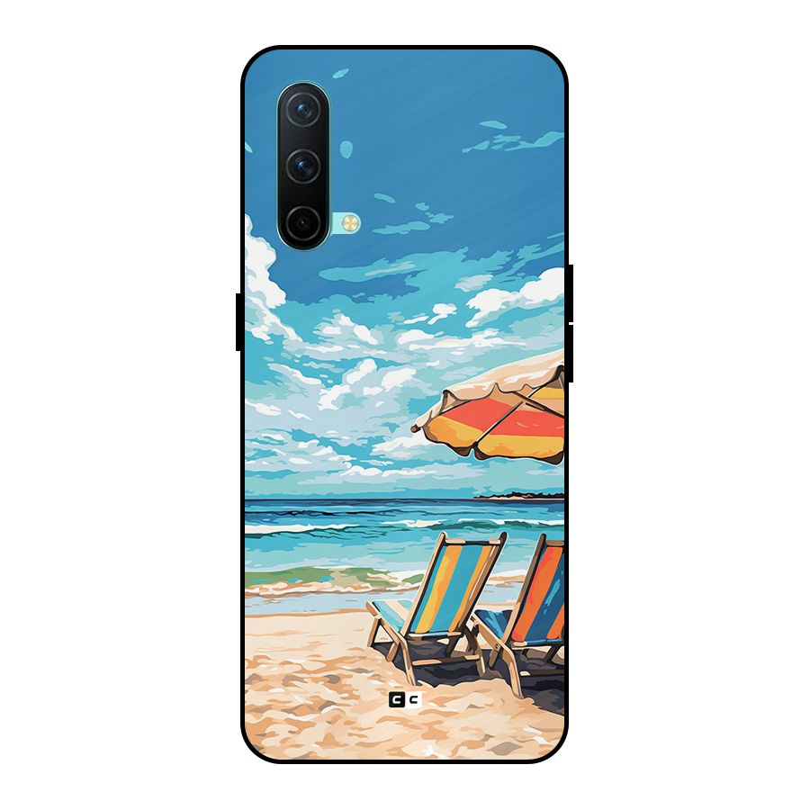 Sunny Beach Metal Back Case for OnePlus Nord CE 5G