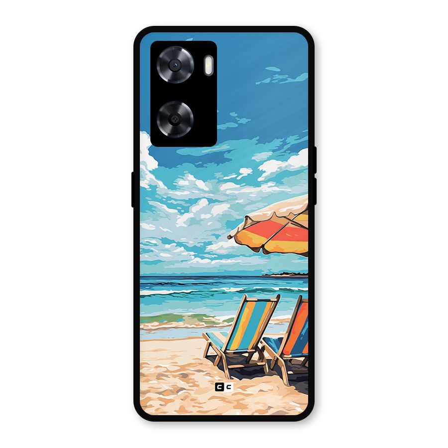 Sunny Beach Metal Back Case for OnePlus Nord N20 SE