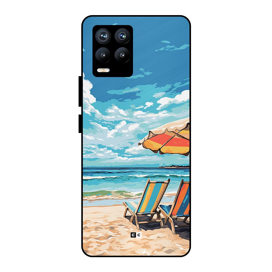 Sunny Beach Metal Back Case for Realme 8 Pro