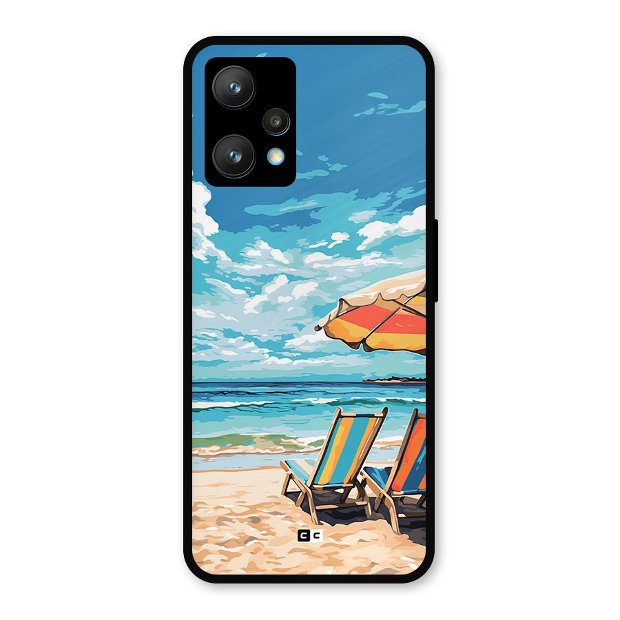 Sunny Beach Metal Back Case for Realme 9 Pro Plus 5G