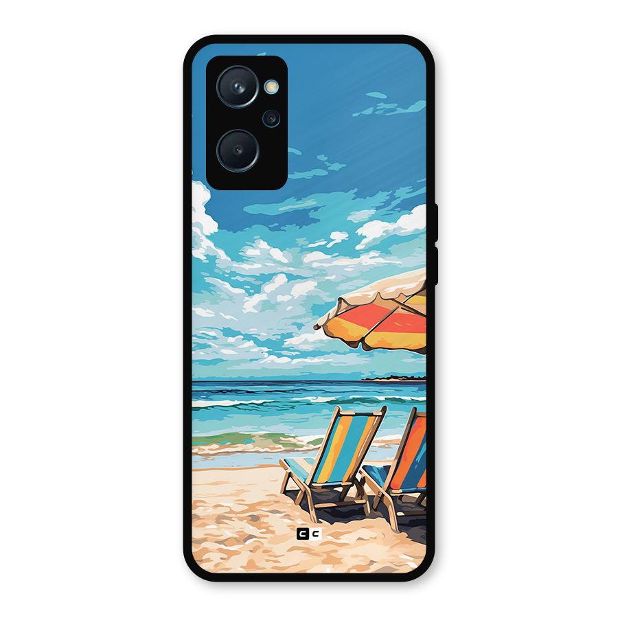 Sunny Beach Metal Back Case for Realme 9i