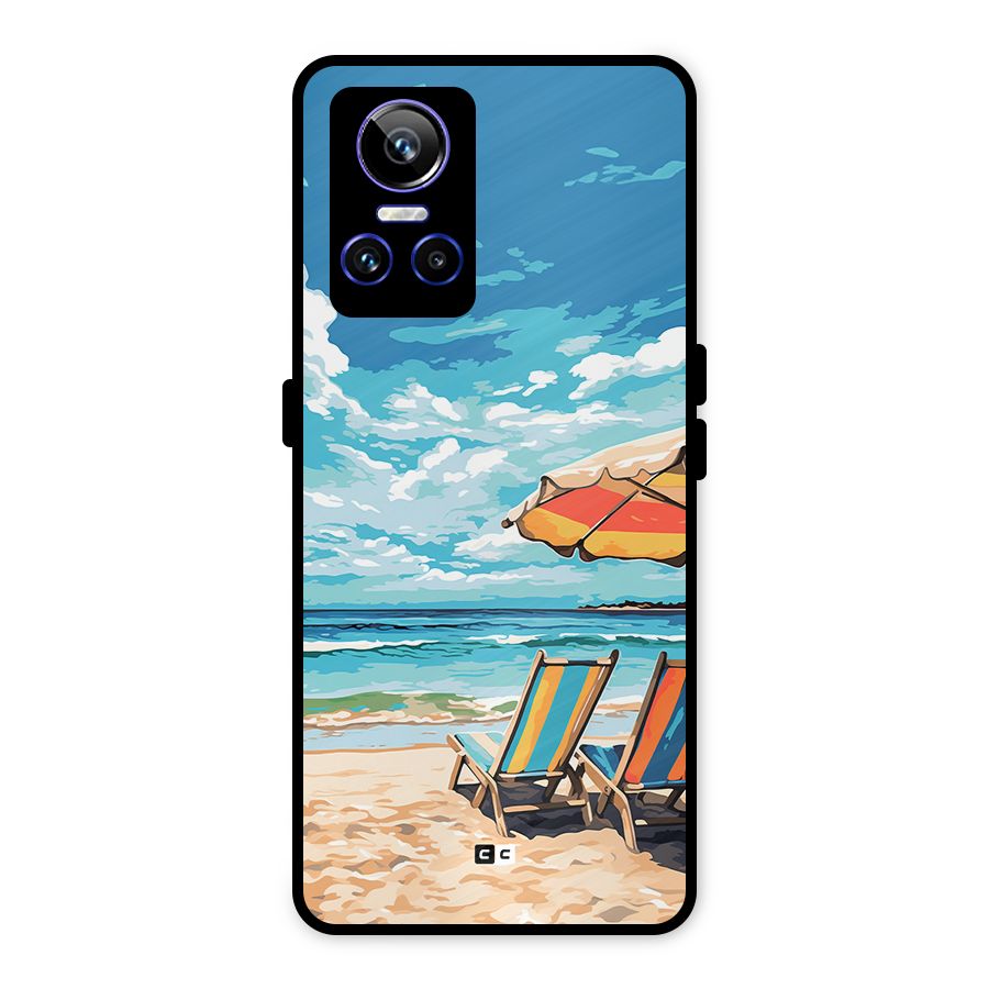 Sunny Beach Metal Back Case for Realme GT Neo 3