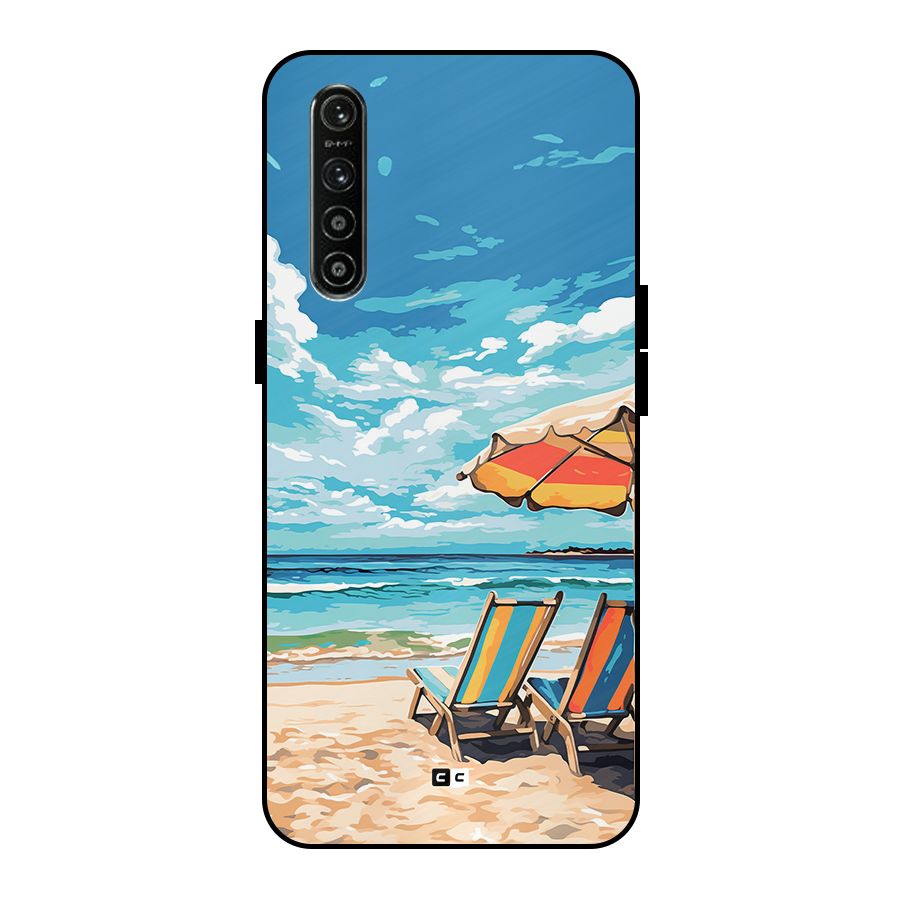 Sunny Beach Metal Back Case for Realme XT