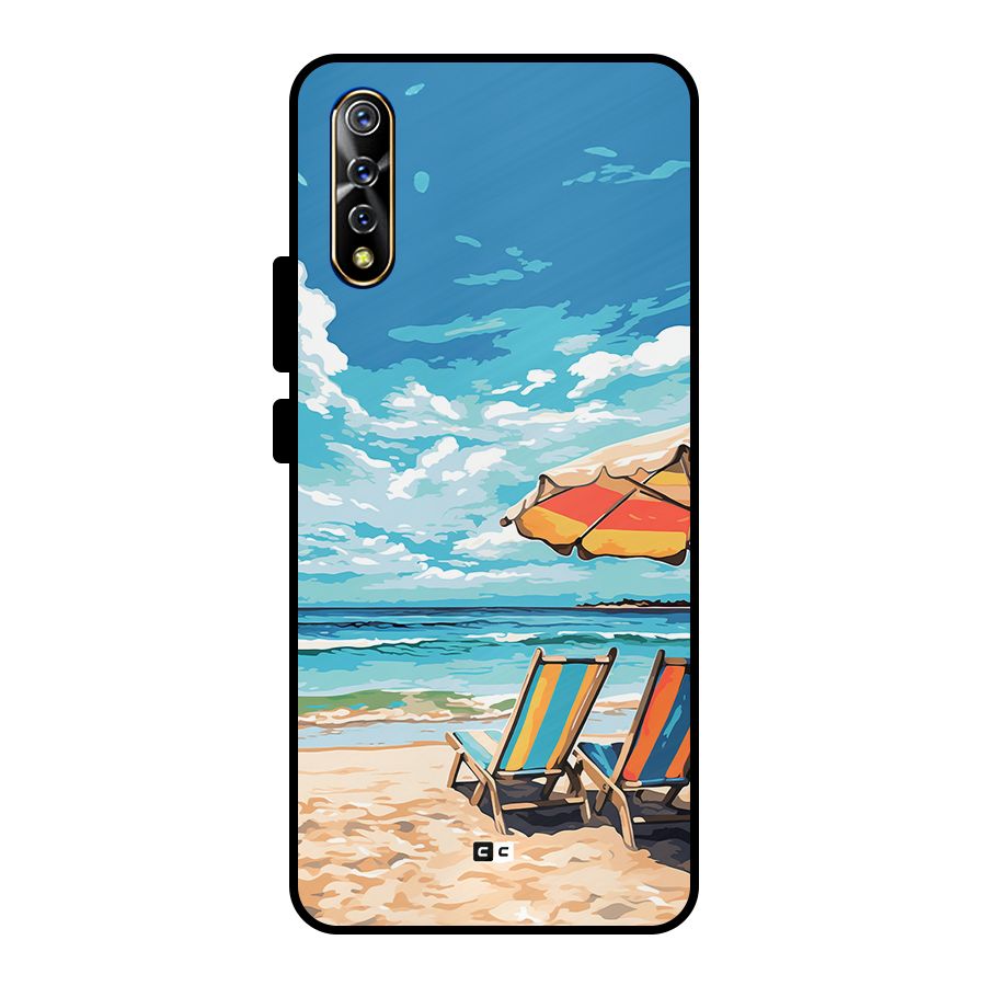 Sunny Beach Metal Back Case for Vivo S1