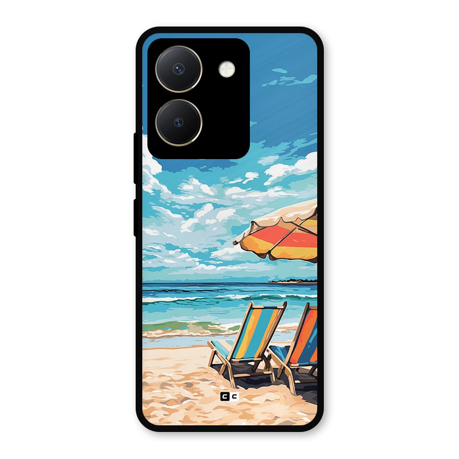 Sunny Beach Metal Back Case for Vivo Y36