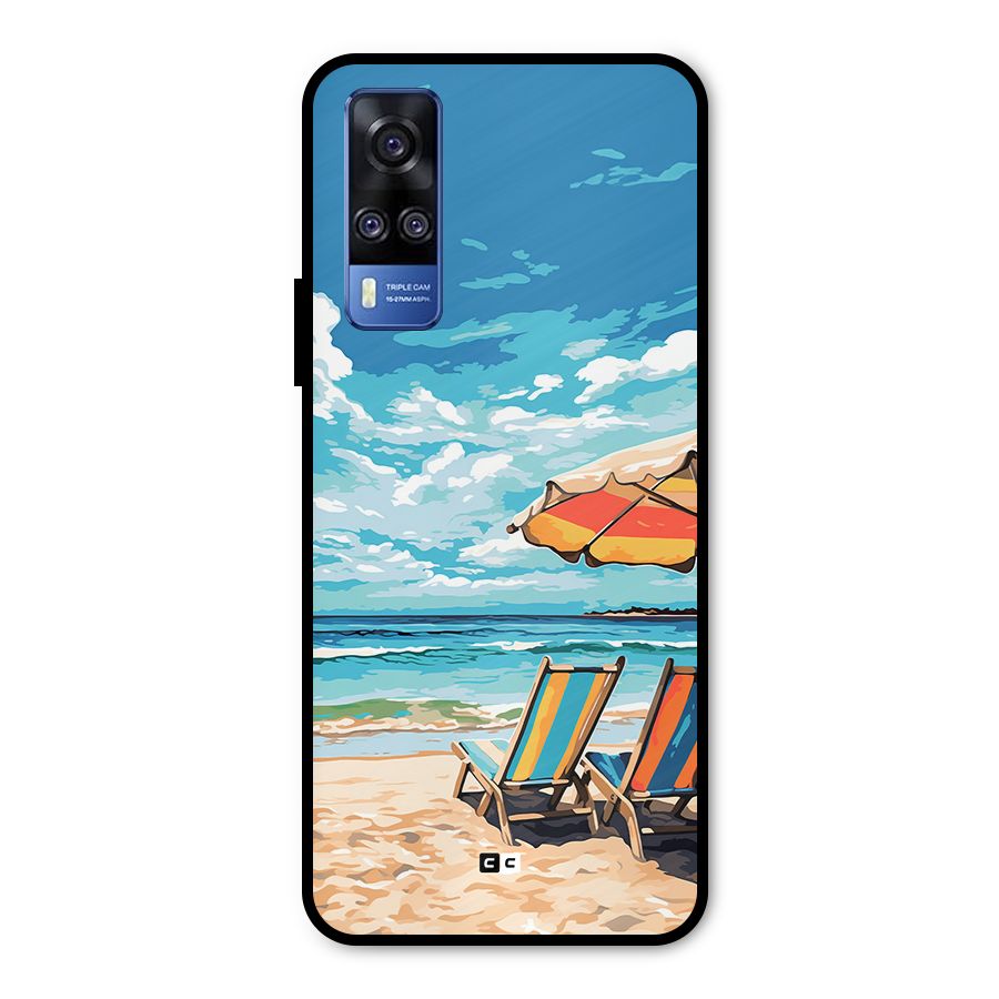 Sunny Beach Metal Back Case for Vivo Y51A
