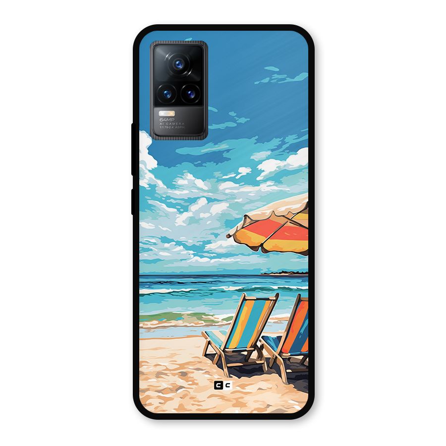 Sunny Beach Metal Back Case for Vivo Y73