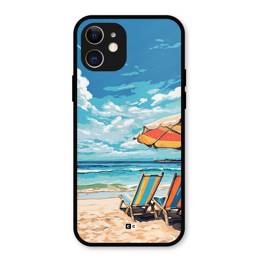 Sunny Beach Metal Back Case for iPhone 12