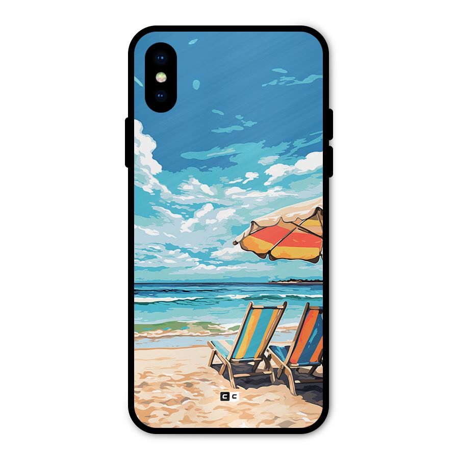 Sunny Beach Metal Back Case for iPhone XS
