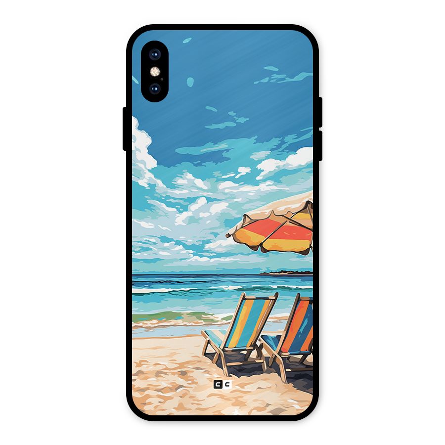 Sunny Beach Metal Back Case for iPhone XS Max