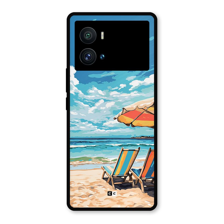Sunny Beach Metal Back Case for iQOO 9 Pro