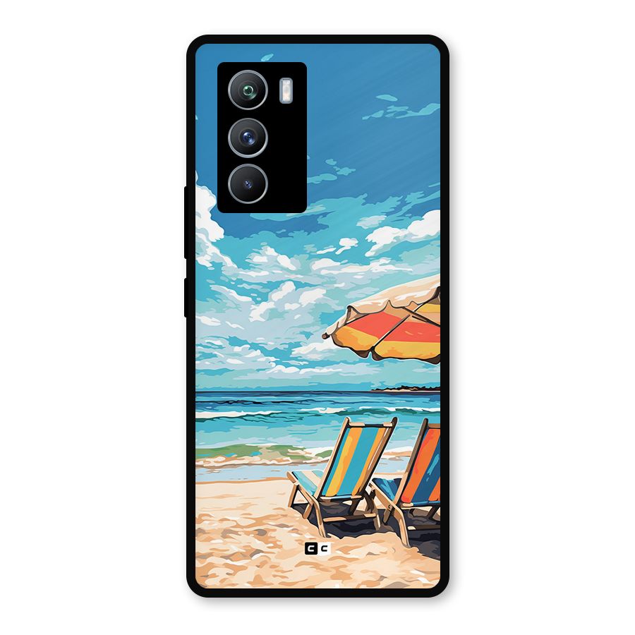 Sunny Beach Metal Back Case for iQOO 9 SE