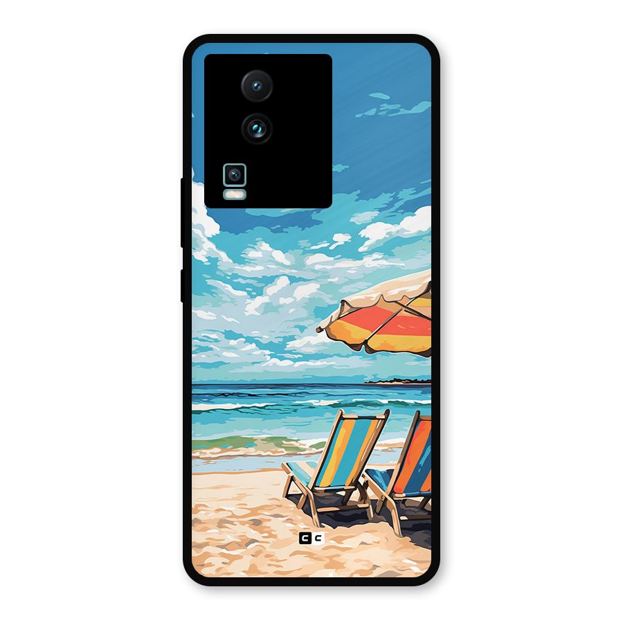 Sunny Beach Metal Back Case for iQOO Neo 7
