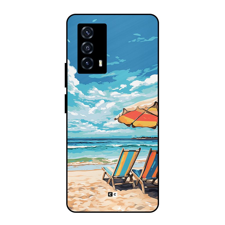 Sunny Beach Metal Back Case for iQOO Z5