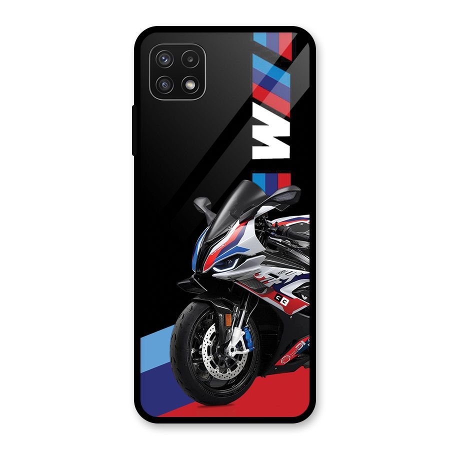 SuperBike Stance Glass Back Case for Galaxy A22 5G
