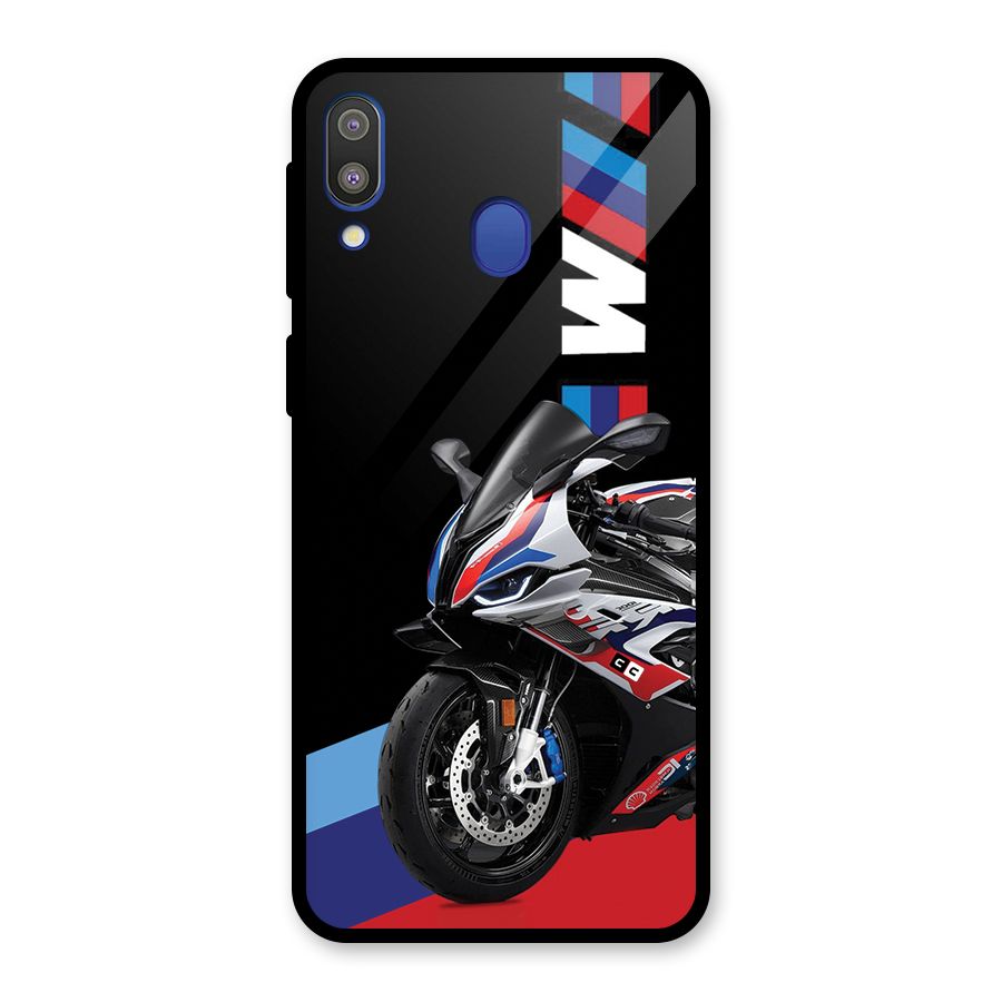 SuperBike Stance Glass Back Case for Galaxy M20