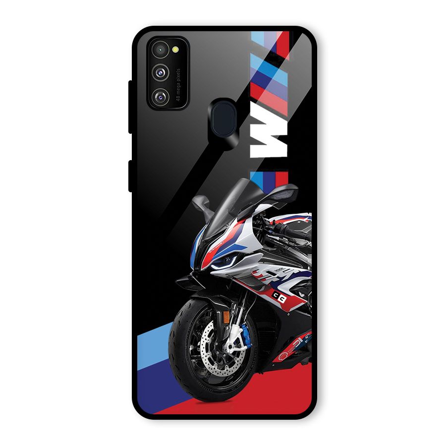 SuperBike Stance Glass Back Case for Galaxy M30s