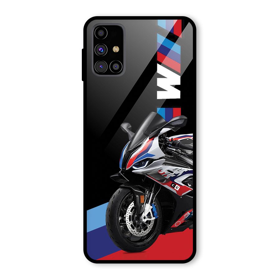 SuperBike Stance Glass Back Case for Galaxy M31s