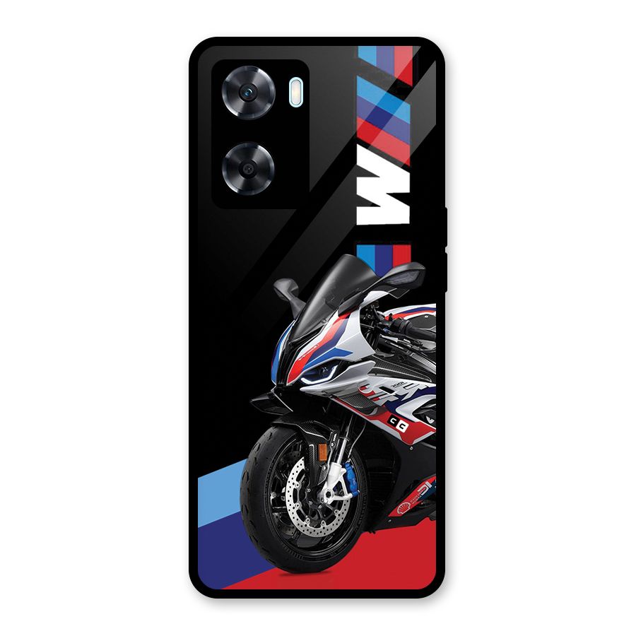 SuperBike Stance Glass Back Case for Oppo A77s