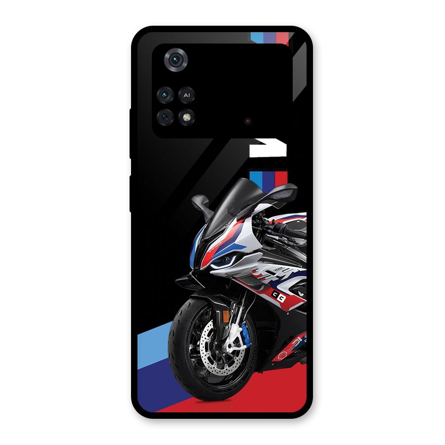 SuperBike Stance Glass Back Case for Poco M4 Pro 4G