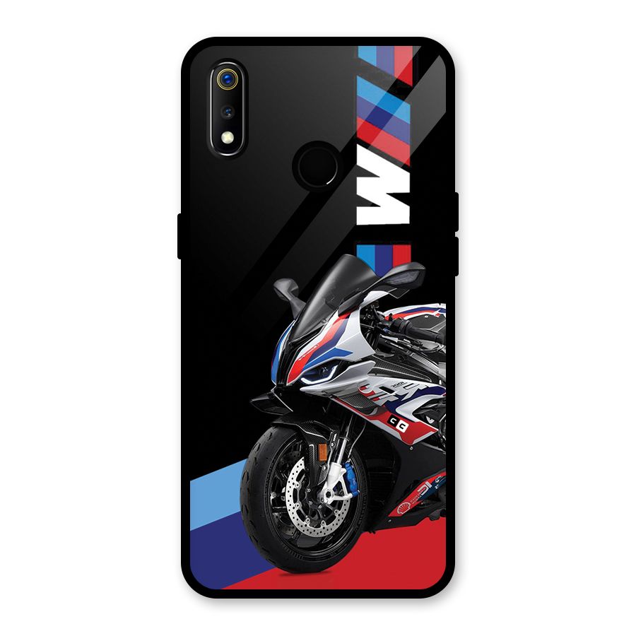 SuperBike Stance Glass Back Case for Realme 3