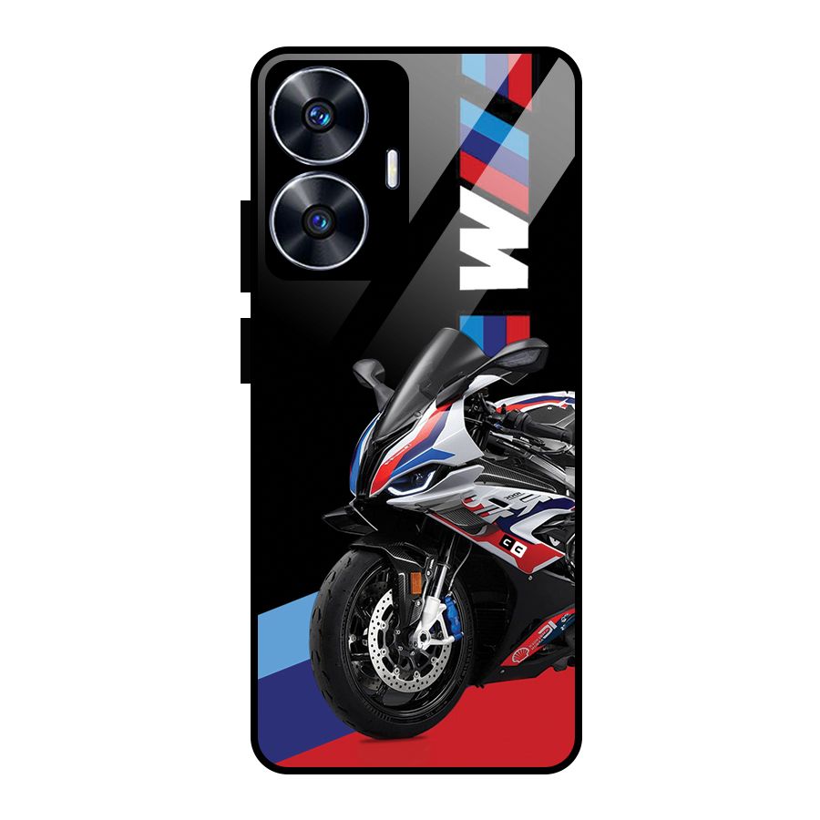SuperBike Stance Glass Back Case for Realme Narzo N55