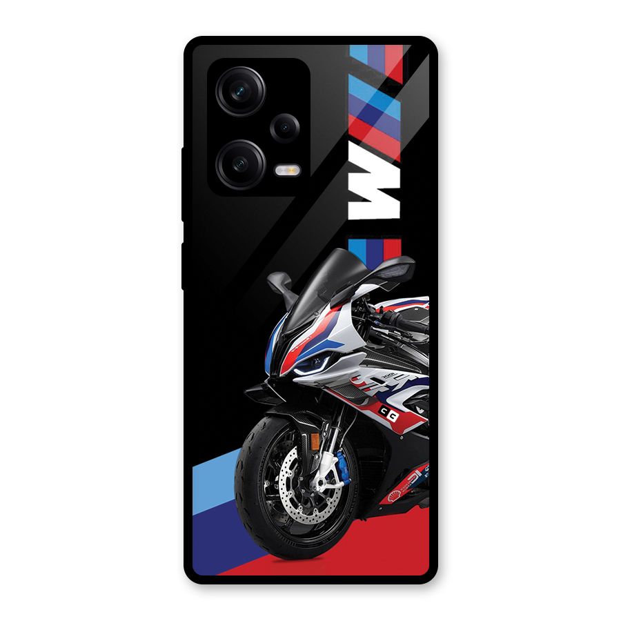SuperBike Stance Glass Back Case for Redmi Note 12 Pro