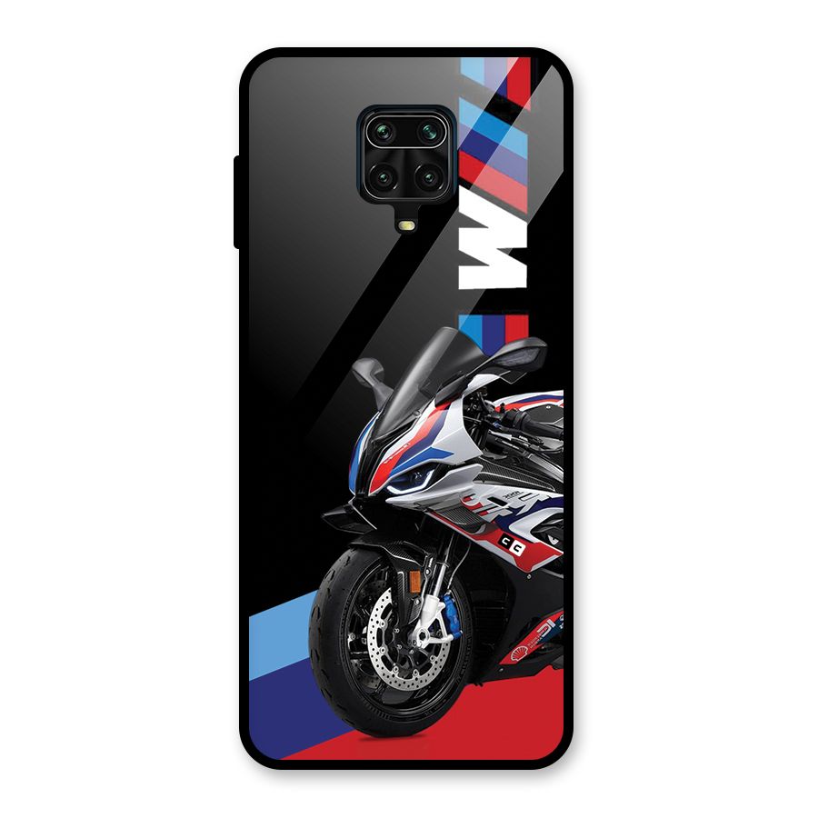 SuperBike Stance Glass Back Case for Redmi Note 9 Pro