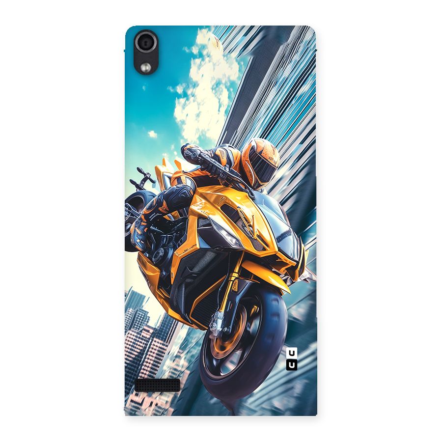 Super Bike Falling Back Case for Ascend P6
