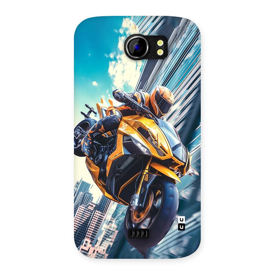 Super Bike Falling Back Case for Canvas 2 A110