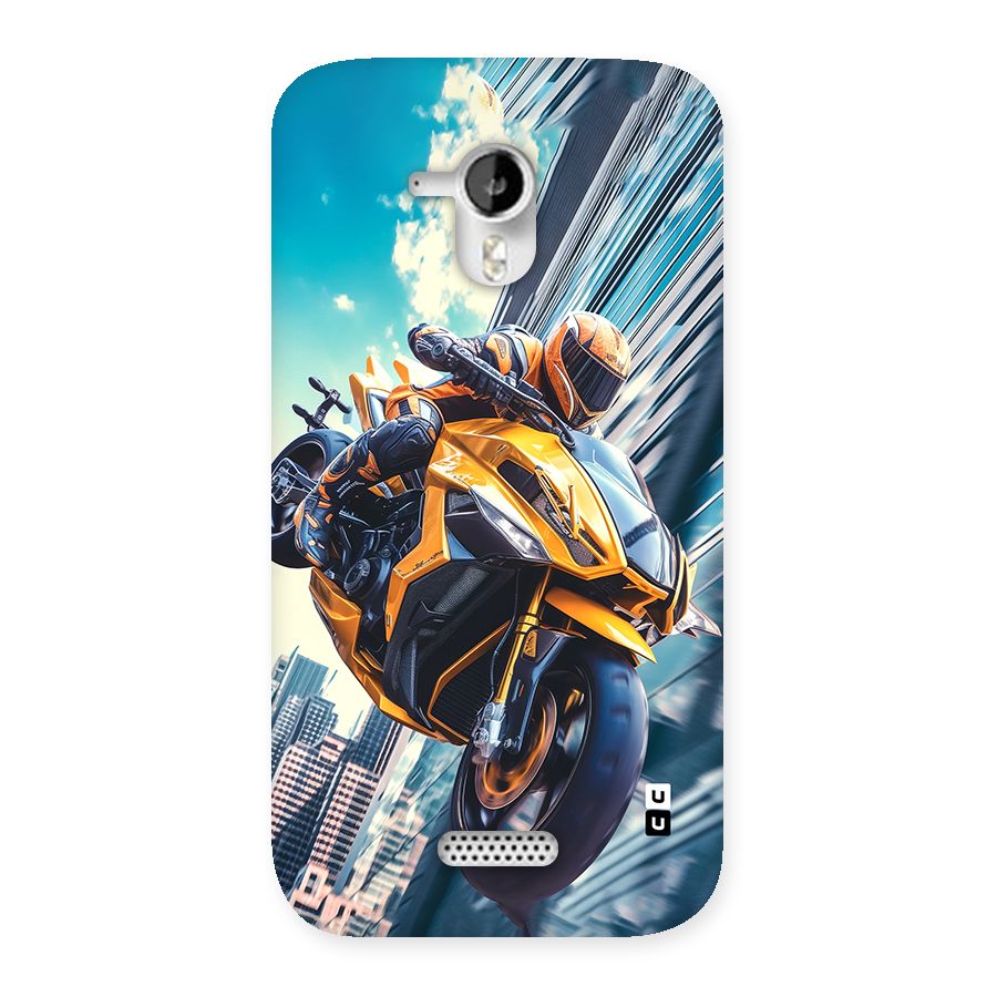 Super Bike Falling Back Case for Canvas HD A116